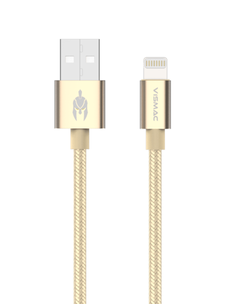 Vismac Armor Iphone data & SYNC Cable (gold)