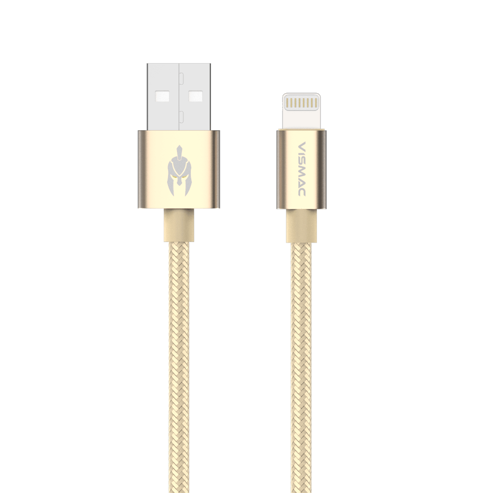 Vismac Armor Iphone data & SYNC Cable (gold)