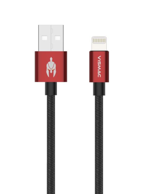 Vismac Armor Iphone data & SYNC Cable (red)