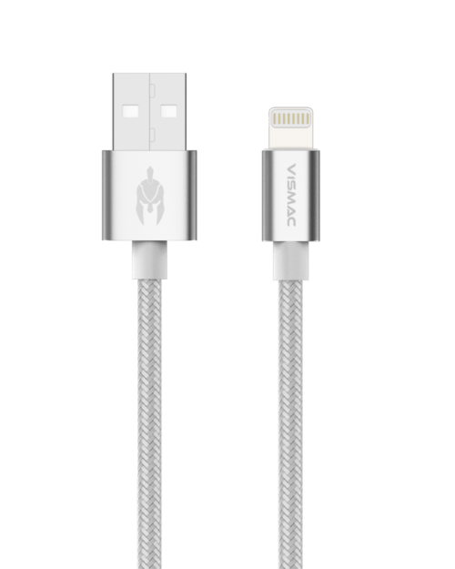 Vismac Armor Iphone data & SYNC Cable (silver)