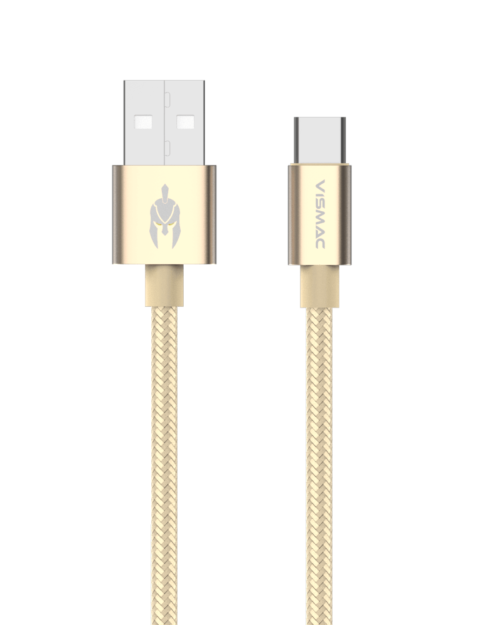 Vismac Armor Type-C data & SYNC Cable (gold)