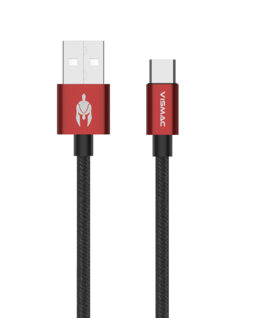 Vismac Armor Type-C data & SYNC Cable (red)