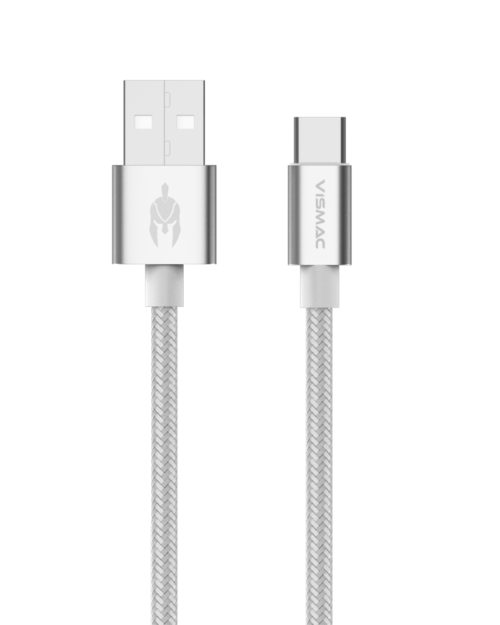 Vismac Armor Type-C data & SYNC Cable (silver)