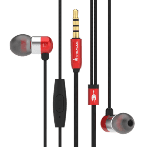 VIBRANIUM Superior Fit Earphones (Red)