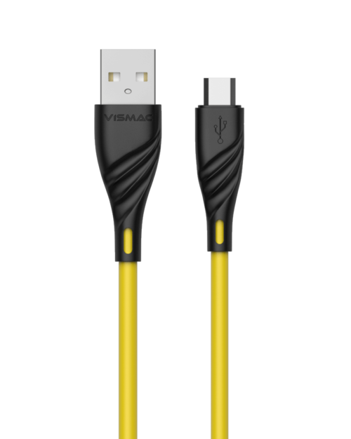 Vismac Glory Micro V8 3.1Amp Cable (Yellow)