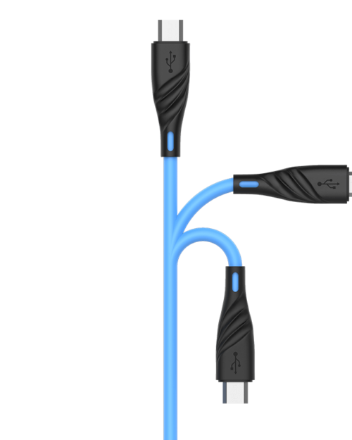 Vismac Glory Micro V8 3.1Amp Cable (Blue)