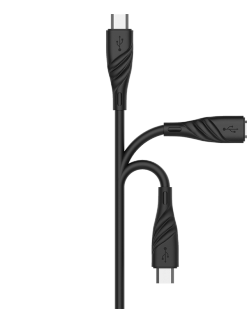 Vismac Glory Micro V8 3.1Amp Cable (Black)