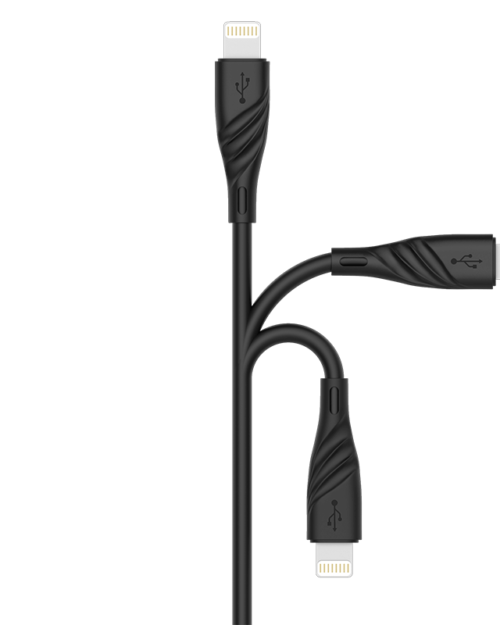 Vismac Glory Iphone 3.1Amp Cable (Black)
