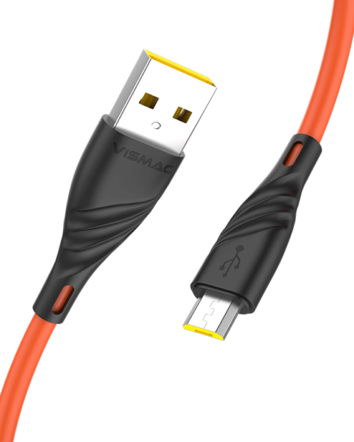 Vismac Glory Micro V8 3.1Amp Cable (Orange)