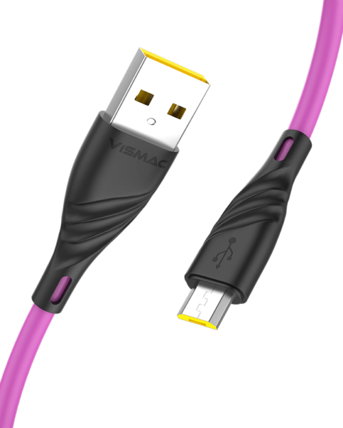 Vismac Glory Micro V8 3.1Amp Cable (Pink)