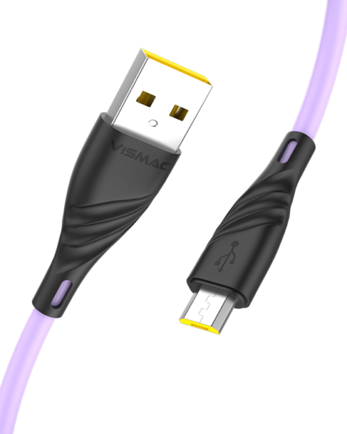 Vismac Glory Micro V8 3.1Amp Cable (Purple)