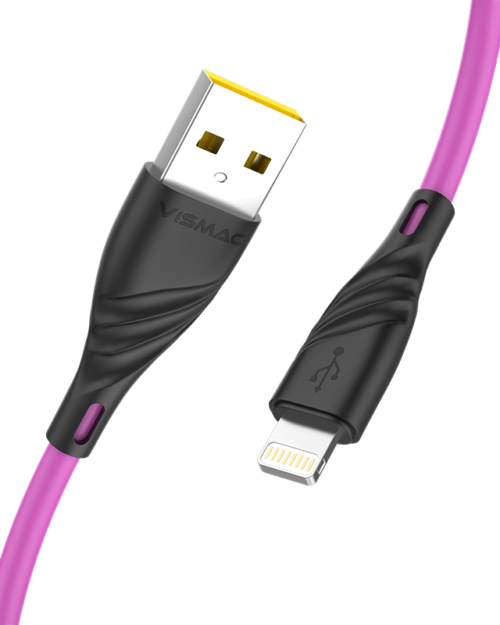 Vismac Glory Iphone 3.1Amp Cable (Pink)