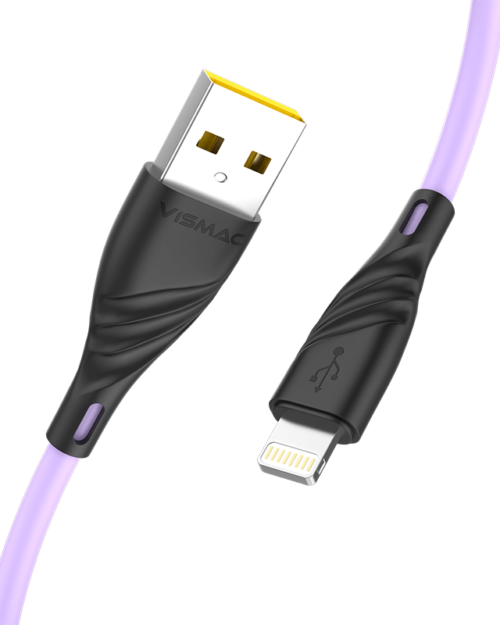 Vismac Glory Iphone 3.1Amp Cable (Purple)