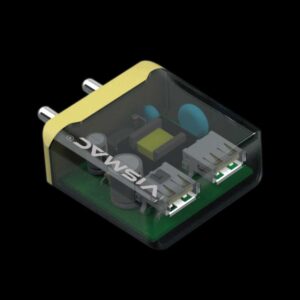 Vismac ZEAL 15W Dual USB Wall Charger | Multi Protect | Intelligent Shunt | Universal Compatibility