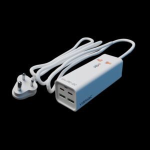 Vismac PortPlus 4 In 1 Universal Desktop Strip With 65W Charging Port ( White, PS-02 )