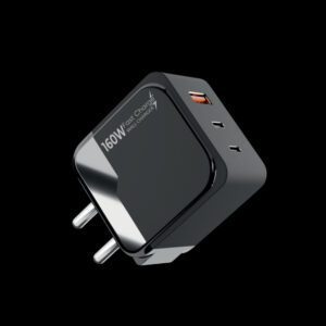 Vismac IONIX 160W Fast Charge Wall Charger | 4-Port USB-C & USB-A | GaN | Universal Compatibility